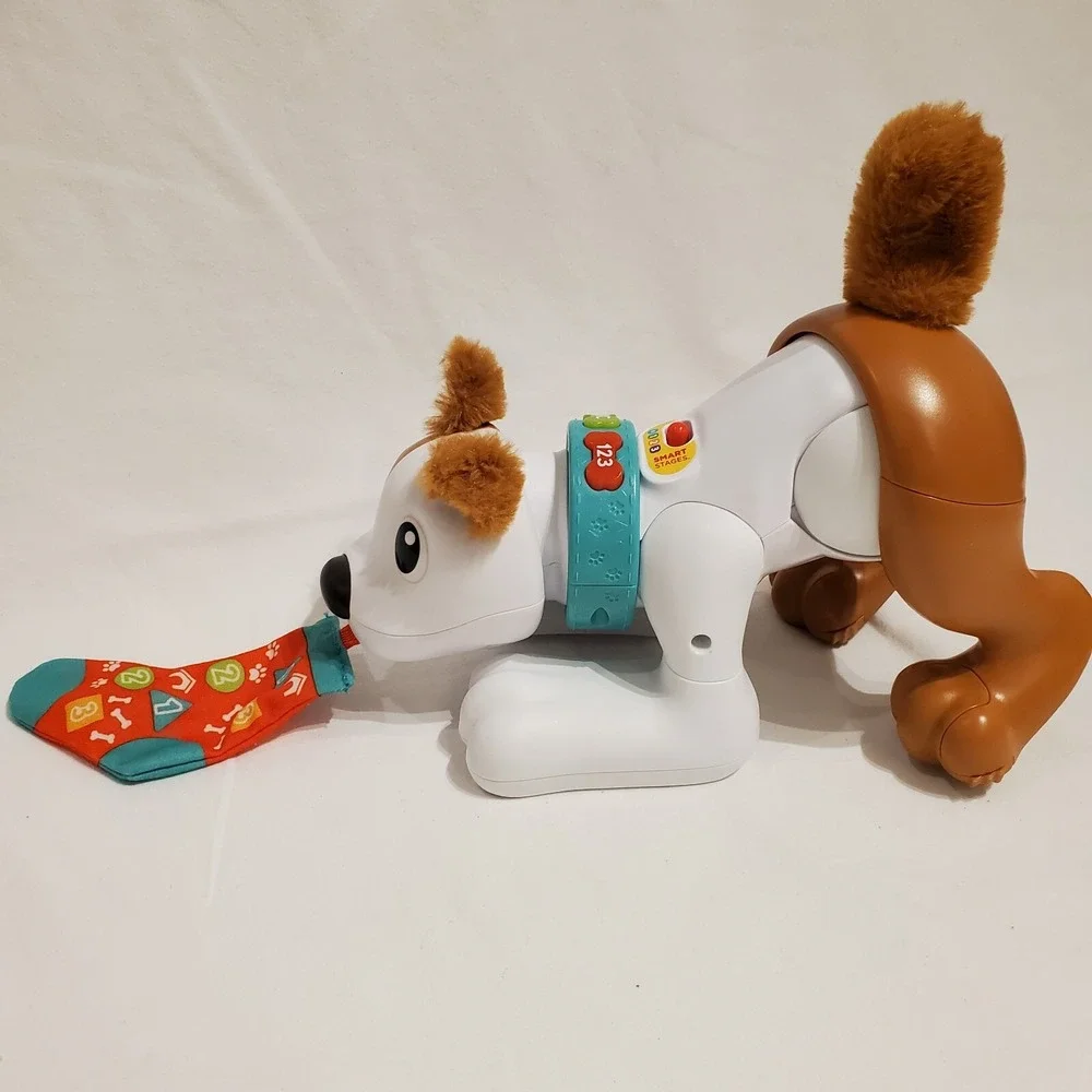 Fisher Price 123 Crawl with Me Puppy Electronic Dog Learning Toy GWW55